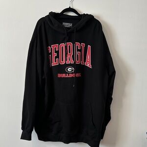 Georgia Bulldogs Black Hoodie by Russell Athletic